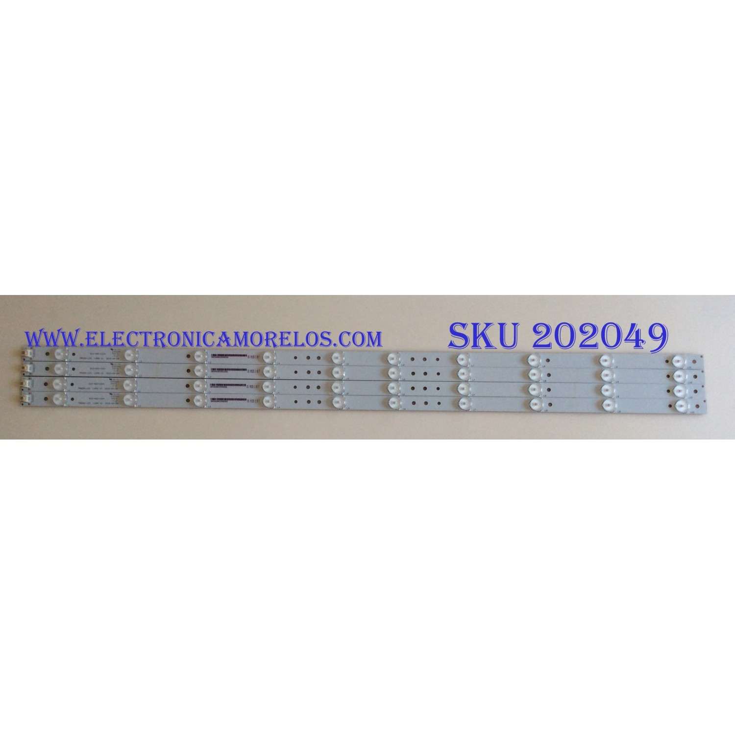 KIT DE LED´S PARA TV ( 4 PIEZAS ) / ELEMENT / 910-400-1034 / MASON-LED L658 V2 / PANEL T400D3-HA24 / LS400HM09 / MODELO ELEFW408 F5G0M