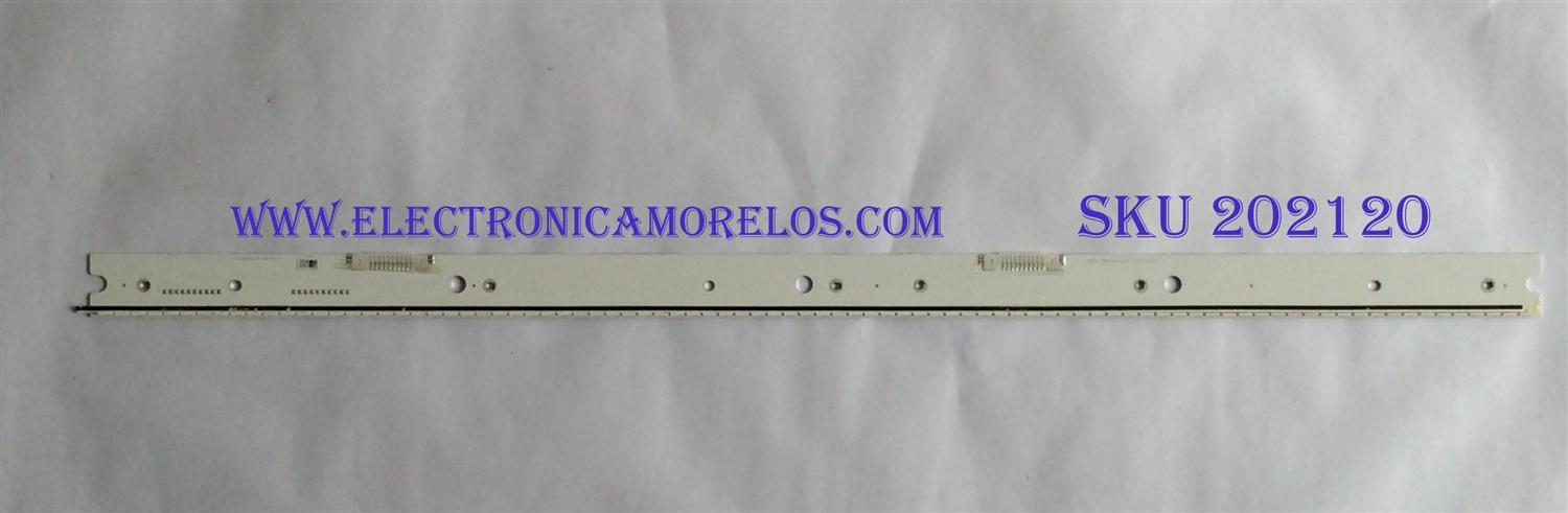 KIT DE LED´S PARA TV ( 1 PIEZAS ) / SAMSUNG / BN96-34774A/BN96-34775A / S_5N9_55_SFL_L88_V1.0_141113_LM41-00120E / PANEL CY-XJ055FLLV2H / MODELO UN55JS9000FXZA TS01 / NOTA IMPORTANTE : KIT CUENTA ORIGINALMENTE 2 PIEZAS ((INCOMPLETO 1 PIEZAS)) 