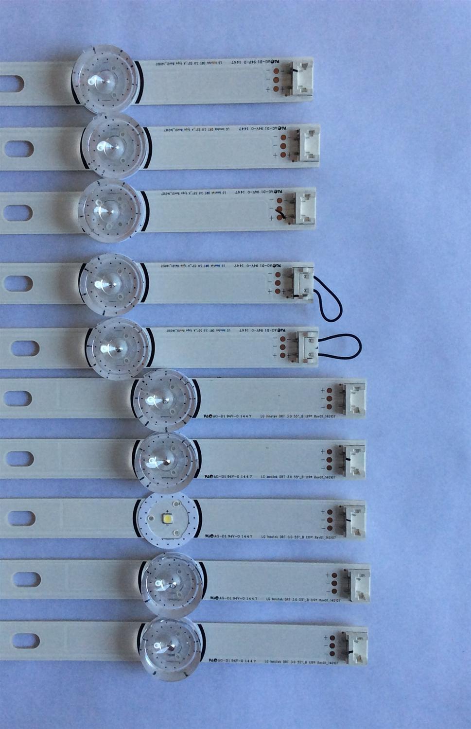 KIT DE LED'S PARA TV LG ((10 PIEZAS)) / NUMERO DE PARTE 6916L-1990A / LG INNOTEK DRT 3.0 55"_B TYPE REV01_140107 / PANEL'S LC550DUH(FG)(A2) / LC550DUE-FGA2 / LC550DUE-FGA3 / MODELOS Y SUSTITUTAS EN DISCRIPCÓN - Imagen 4