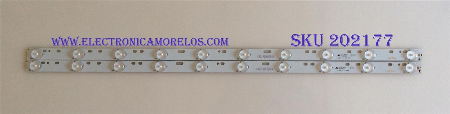 KIT DE LED'S PARA TV (2 PIEZAS) / SCEPTRE / KB-FR-4 / LE-600 / CA22PGHBYZF6A / PANEL CN32HB521 / MODELO E32 - Imagen 1