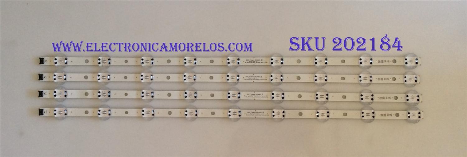KIT DE LED'S PARA TV LG ((4 PIEZAS)) / NUMERO DE PARTE EAV63993001 / SVL650A71 / SSC_Trident_65UK63_S / SSC_65UK63(LGD)_9LED_SVL650A71_REV1.0_171201 PANEL NC650DGG-AAGX1 / MODELOS 65UK6200PUA / 65UK6090PUA / 65UU340C / 65UU340C-UB / 65UU340C-UB.AUSWLOR