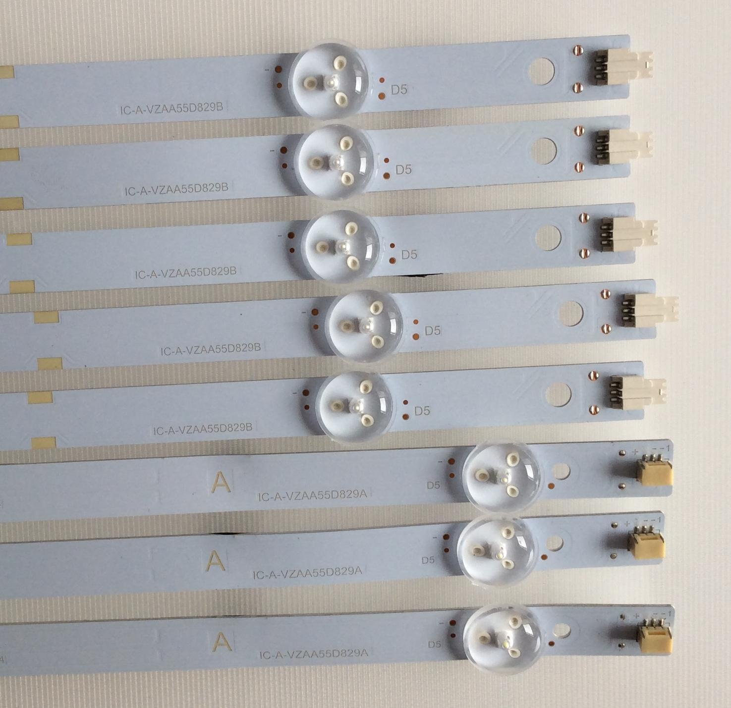 KIT DE LED'S VIZIO ((INCOMPLETO SOLO 8 PIEZAS)) / NUMERO DE PARTE IC-A-VZAA55D829 / IC-A-VZAA55D829A / IC-A-VZAA55D829B / 098101003189 / 098101003190 / PANEL LSC550FN11 / MODELO D55-E0 LAUSVPAT / NOTA IMPORTANTE:KIT CONSTA DE 10 PIEZAS EN TOTAL - Imagen 2