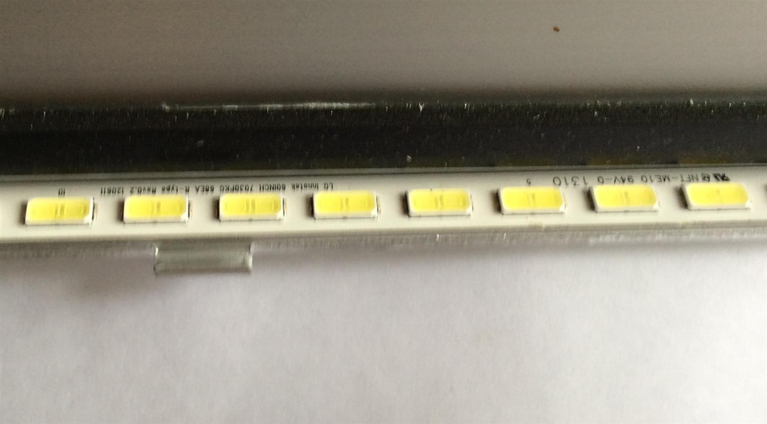 LED PARA TV SONY ((1 PIEZA)) / NUMERO DE PARTE 60INCH 7030PKG 68EA / GA 0399 / LG INNOTEK 60INCH 7030PKG 68EA R-TYPE REV0.2 120611 / LG INNOTEK 60INCH 7030PKG 68EA L-TYPE REV0.2 120611 / PANEL JE600D3LC5N  / MODELO KDL-60R550A / ((MEDIDAS 1.36M x 26CM)) - Imagen 2
