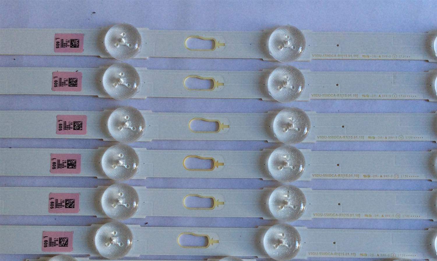 KIT DE LED'S PARA TV SAMSUNG (12 PIEZAS) / NUMERO DE PARTE BN96-40099A / BN96-40100A / V5DU-550DCA-R1 / V5DU-550DCB-R1 / PANEL CY-WM055HGHV2H / MODELO UN55MU6490 / UN55MU6490FXZA CA02 - Imagen 5