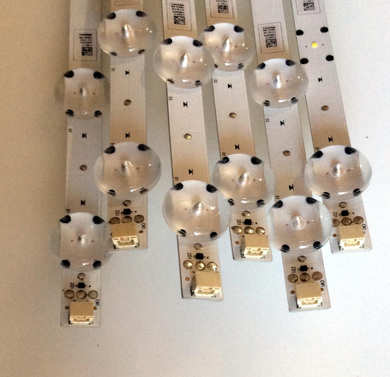 KIT DE LED`S PARA TV (6 PIEZAS) / PHILIPS UDULEDWRE002 / 65W11S1P / UQA26Ha0A / URC26HZ0A/ UDULEDWRE002 REV 0.2 D8 / UQA2 / 6Ha0A / URC2 / 6HZ0A / PANEL UBD85XG / MODELO 65PFL5603/F7 - Imagen 3