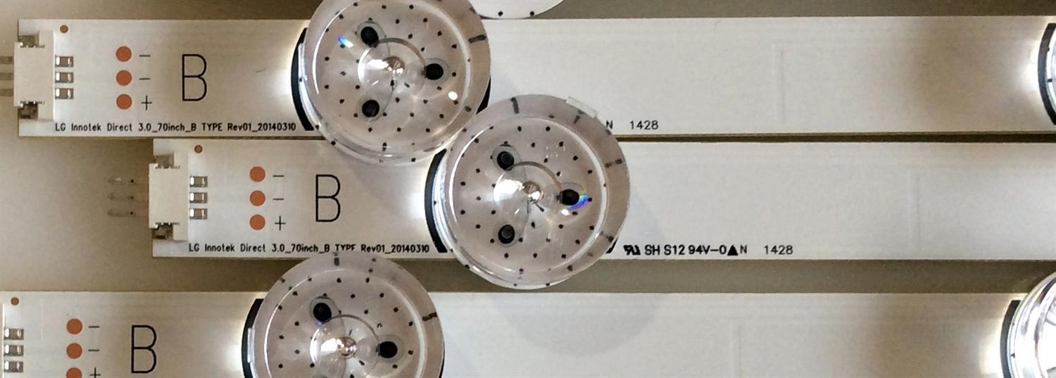 KIT DE LEDS PARA TV LG 24 PIEZAS / NUMERO DE PARTE LG Innotek Direct 3.0_70inch_A TYPE Rev01_20140310 / LG Innotek Direct 3.0_70inch_B TYPE Rev01_20140310 / LG Innotek Direct 3.0_70inch_C TYPE Rev01_20140310 / PANEL HC700CUF-VHHD1 / MODELO 70LB7100-UC - Imagen 4