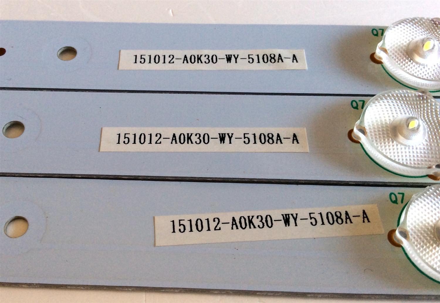 KIT DE LED´S PARA TV (3 PIEZAS) / AVERA LGL3237-3528ES-103 / C241269 / 151012-A0K30-WY-5108A-A / PANEL ST3151A04-8 / MODELO 32AER10 - Imagen 2