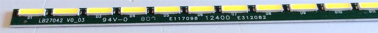 LED PARA TV / REFINITIV LB27042 V0_03 / E117098 / 12400 / E312082 / PANEL M270HTN02.5 / MODELO MTF-M2707HU - Imagen 3