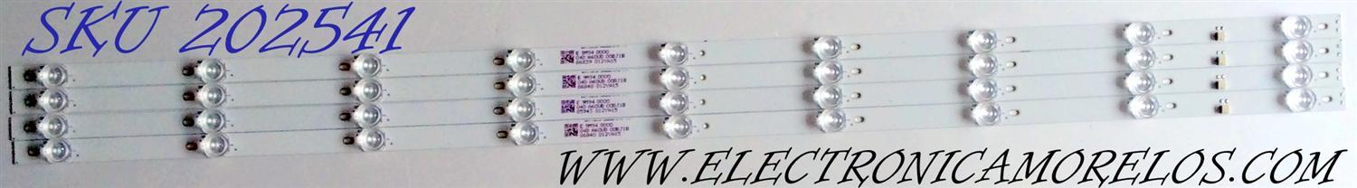 KIT DE LED´S PARA TV (4 PIEZAS) / VIZIO LBM500M0901 / LMB500M0901-HV-7(0) / LBM500M0901-HV-7 / LBM500M0901-HV-5 / E 9M94 0000 / 04D A60UB 00BJ1B / 86839 012YA15 / PANEL V500DJ6-D03 / MODELOS V505-G9 / V505-G9 LINIXXKV / V505-G9 LINIXXKU