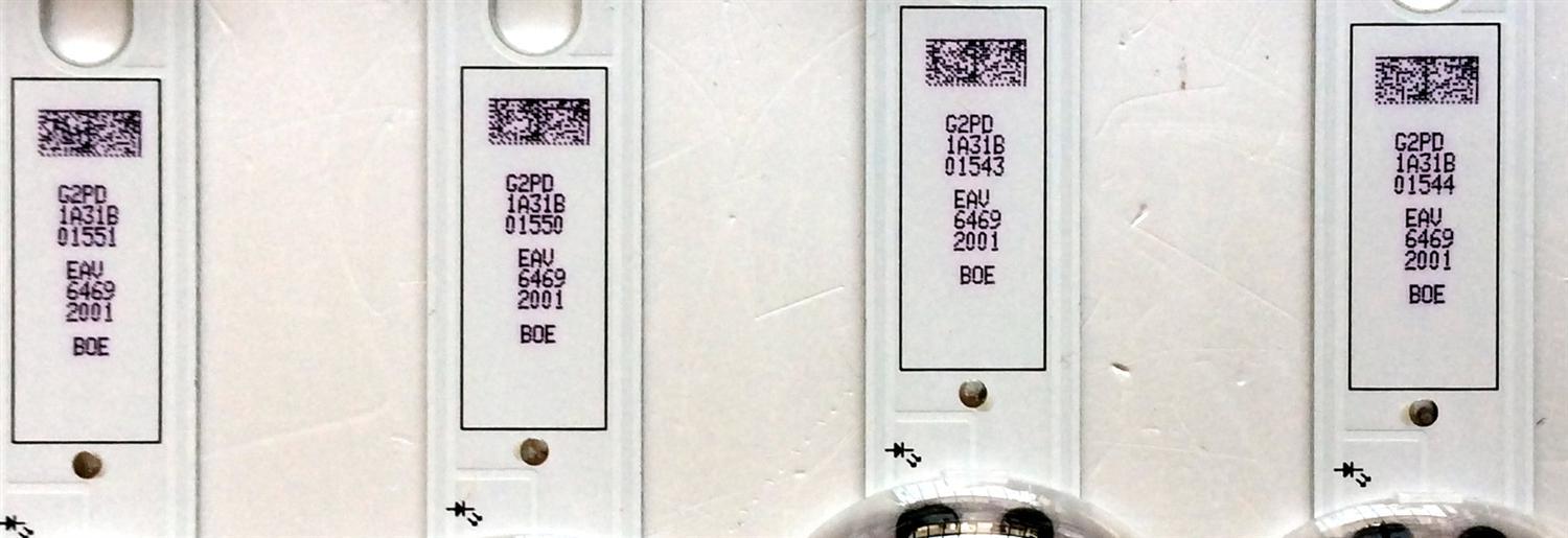 KIT DE LED´S PARA TV (4 PIEZAS) / LG EAV64692001 / LGIT_Y19_55UM73/75 / 55UM7375_REV05 / EAV 6449 2001 / EAV64832801 / PANEL NC550DQG-ABHX3 / MODELOS 55UM7300AUE / 55UM7300AUE.BUSYLJR / 55UM7300AUE.BUSYLOR  - Imagen 3