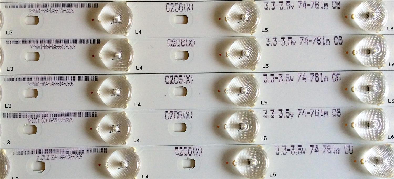 KIT DE LED'S PARA TV RCA (10 PIEZAS) / NUMERO DE PARTE IC-A-KJAB46D444 / 3528A / C2C6(X) / 3.3-3.5V / PANEL'S LSC460HN03-12V / HV460WU2-200-12V / LK460D3HB34 / ZT460D3JS462-12V / MODELO LED46C45RQ 4421-LE46C45-I2 - Imagen 3