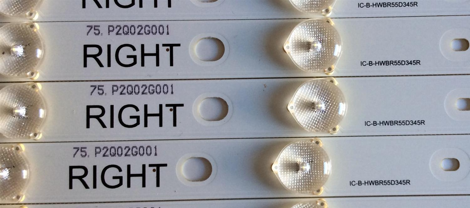 KIT DE LED´S PARA TV (16 PIEZAS) / PANASONIC IC-B-HWBR55D345 / IC-B-HWBR55D345R / IC-B-HWBR55D345L / 75.P2Q01G001 / 75.P2Q02G001 / LP-I5-5-E4 / P2QE24MA4853 / PANEL PAV5533-01 / MODELO TC-55AS530U - Imagen 3