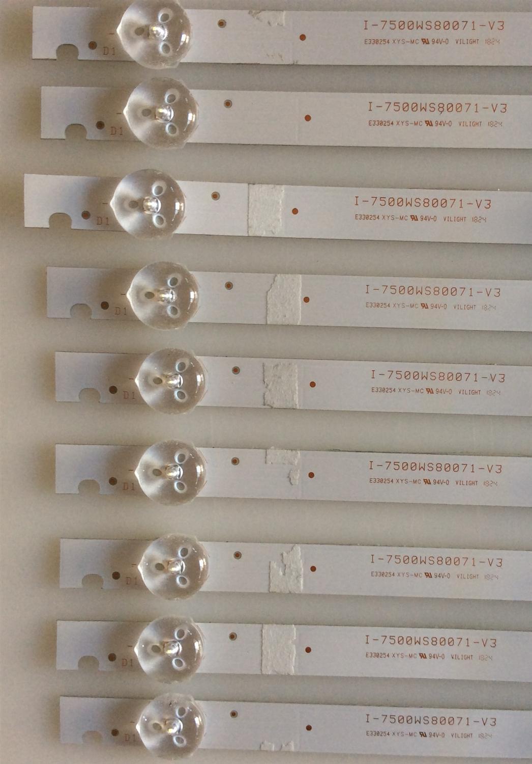 KIT DE LED´S PARA TV VIZIO (16 PIEZAS) / I-7500WS80071-V3 / PANEL LC750EQY  (SK)(A1) / MODELO E75-F2 LWZJWWMU - Imagen 2