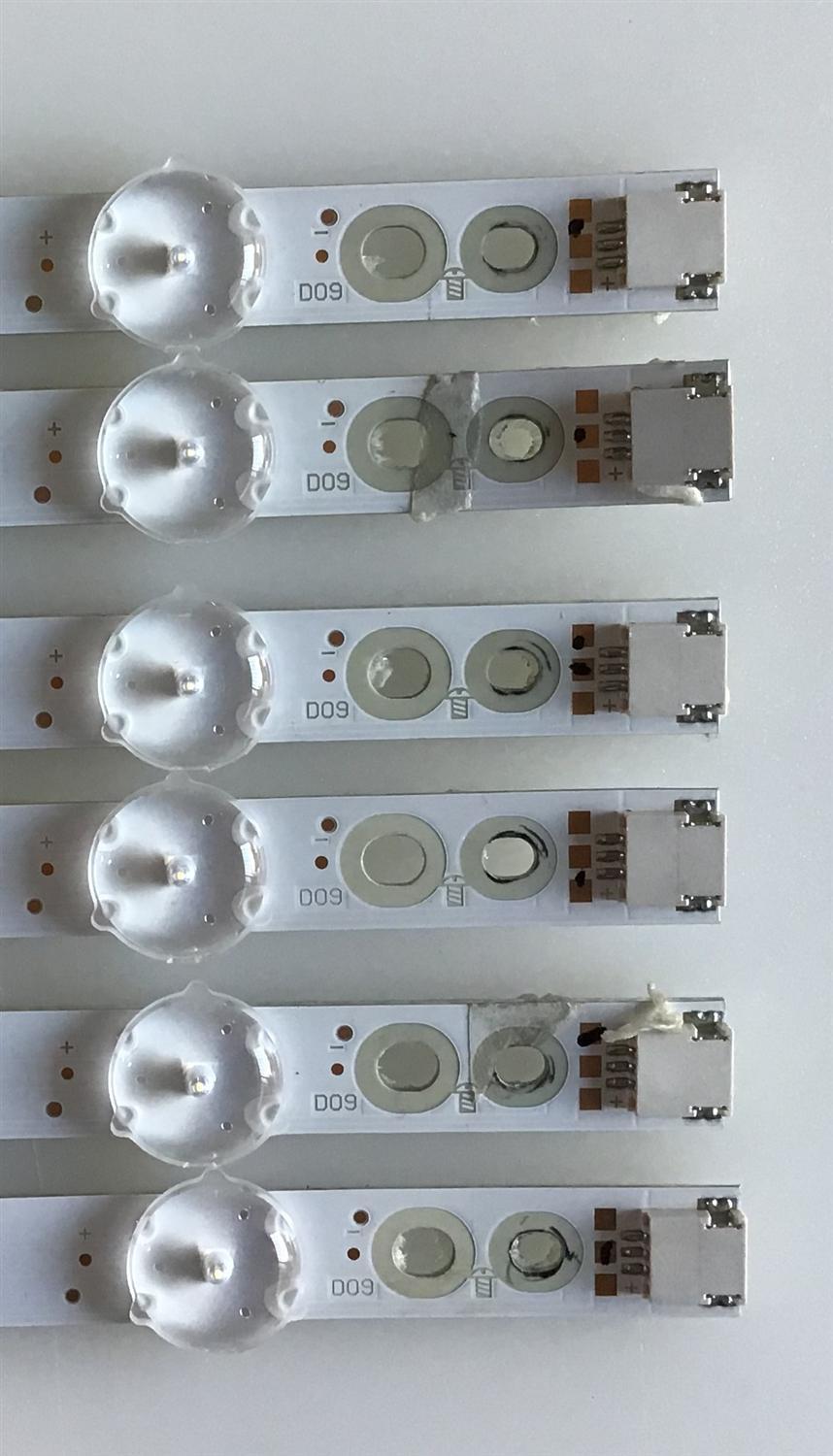 KIT DE LED'S PARA TV VIZIO (12 PIEZAS) / GJ-2K18-E55-550-D614-V9 / GJ-2K18-E55-550-D614-V9-R / GJ-2K18-E55-550-D614-V9-L / PANEL TPT550U1-QVN05.U / MODELO E55-F1 LTMWWUMU - Imagen 5
