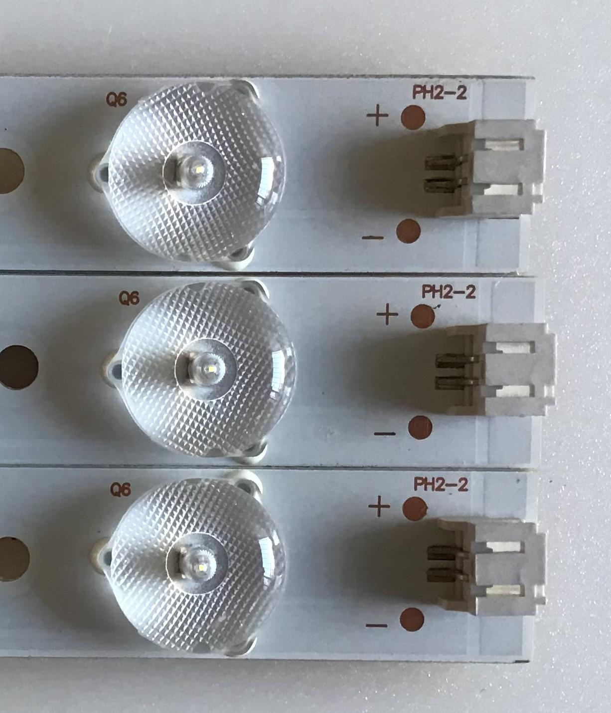 KIT DE LED'S PARA TV JENSEN ((3 PIEZAS)) / NUMERO DE PARTE ADS-DX3236-003 / C229293 / 170526-LTE32424-T3S42-R7 / MODELO JTV3217DC - Imagen 2