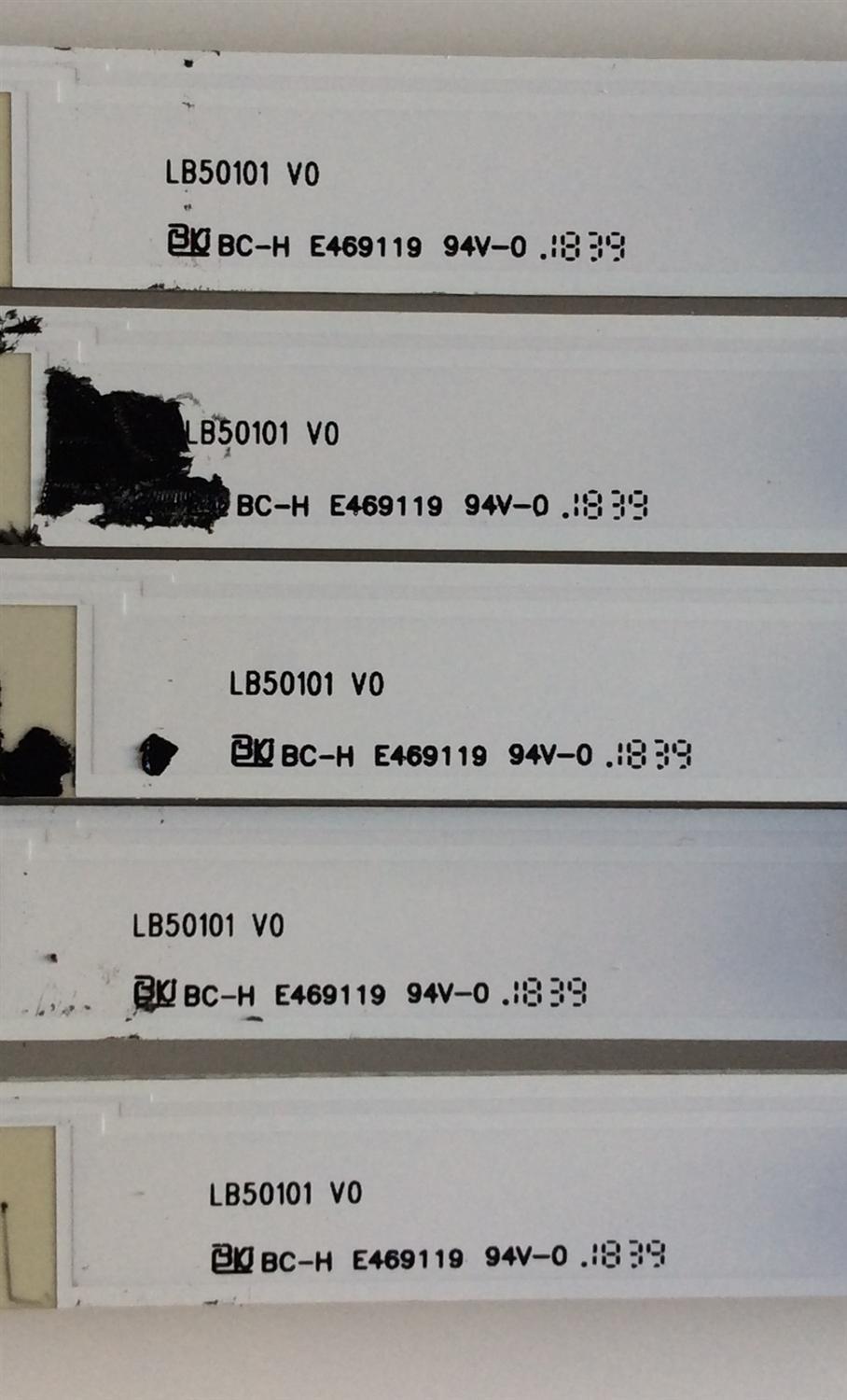 KIT DE LED´S PARA TV HISENSE (5 PIEZAS) / LB50101 / LB50101 V0 / 1196300 / E469119 / PANEL HD500K3U54-L4 / MODELO 50R7E - Imagen 3
