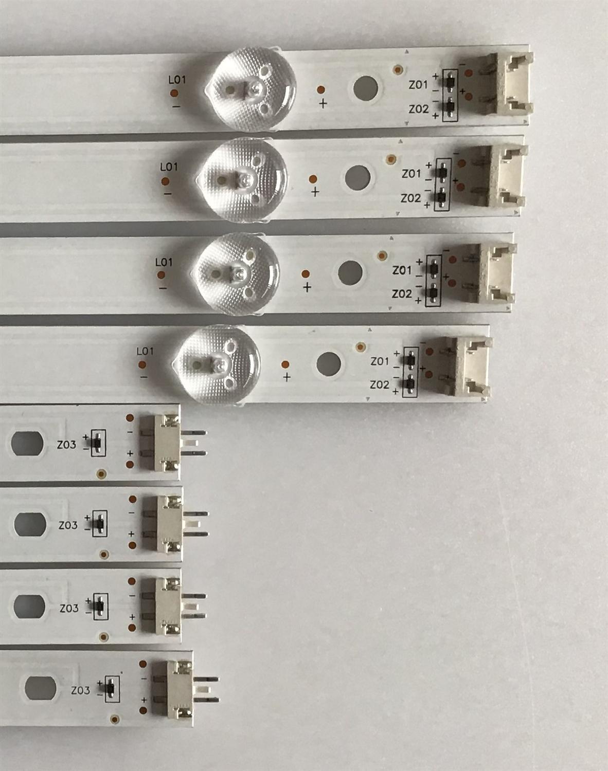 KIT DE LED'S PARA TV LG (8 PIEZAS) / NC490DGG-ABFX3 / GAN01-1317A-P1 / GAN01-1318A-P1 / PANEL NC490DGG-ABGP1 / MODELO 49UK6200PUA - Imagen 3