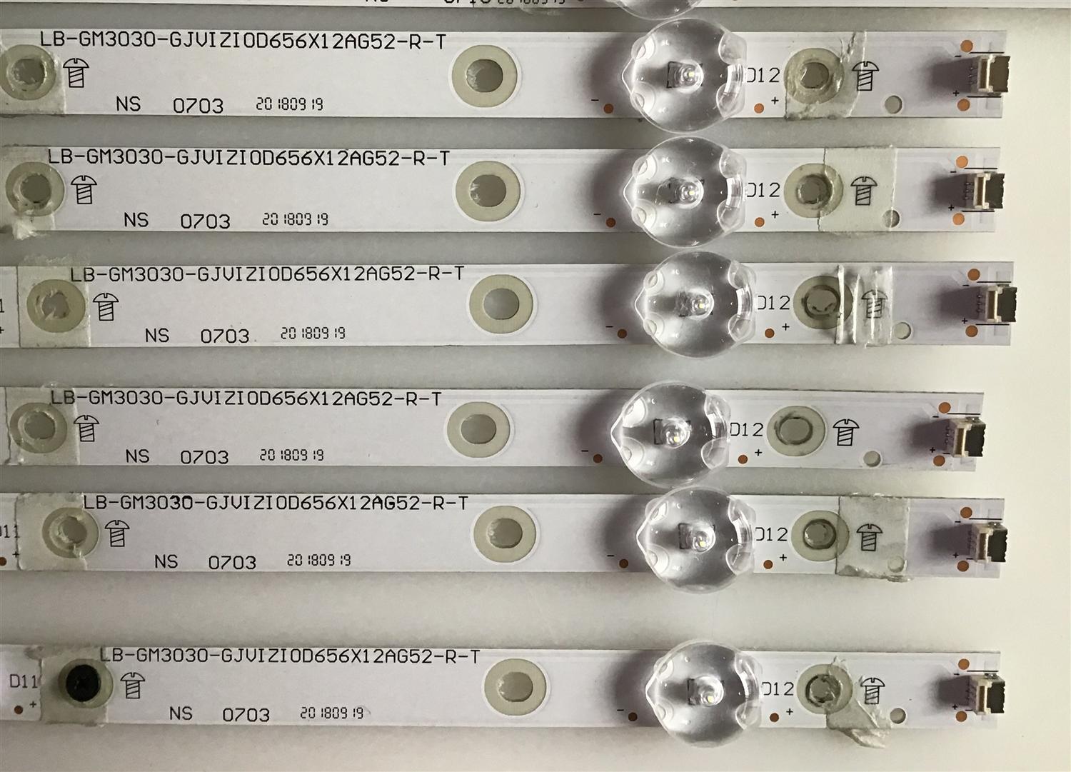 KIT DE LED´S PARA TV VIZIO (12 PIEZAS) / LB-GM3030-GJVIZIOD656X12AG52-L-T / LB-PM3030-GJVIZIOD656X12AG52-R-T / LB-PM3030-GJVIZIOD656X12AEQ2-R-Y / LB-PM3030-GJVIZIOD656X12AEQ2-L-Y / PANEL TPT65J1 / MODELOS D65-F1LTCUWSLU / D65-F1 LTCWWSKU  - Imagen 5