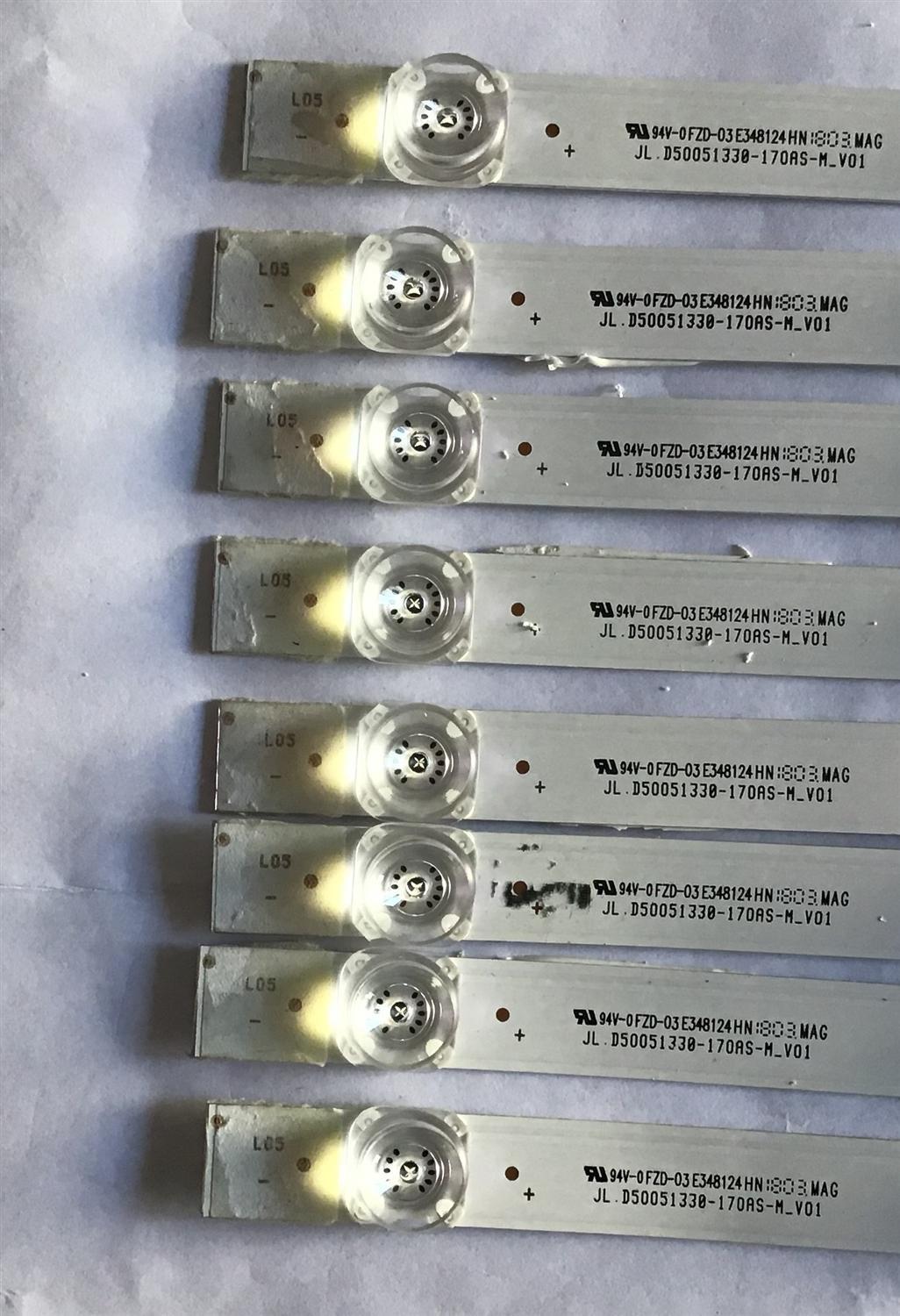 KIT DE LED´S PARA TV POLAROID (8 PIEZAS) / JL.D50051330 / JL.D50051330-170AS-M_V01 / FZD-03 E348124HN / 18AF430 / 203-011-0052H / PANEL V500DJ6-QE1 / MODELO 50T7U - Imagen 4