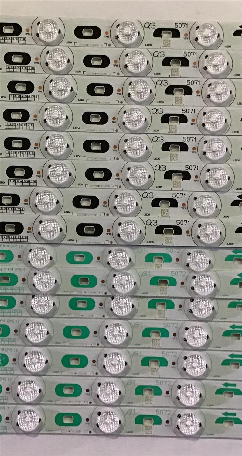 KIT DE LED'S PARA TV SHARP / (45 PIEZAS KIT COMPLETO) / HX-S(I).94V-0 / 5069 / 5070 / 5071 / 5072 / 5073 / 5074 / PANEL R1K800D3GW10 / MODELO 80" - Imagen 4