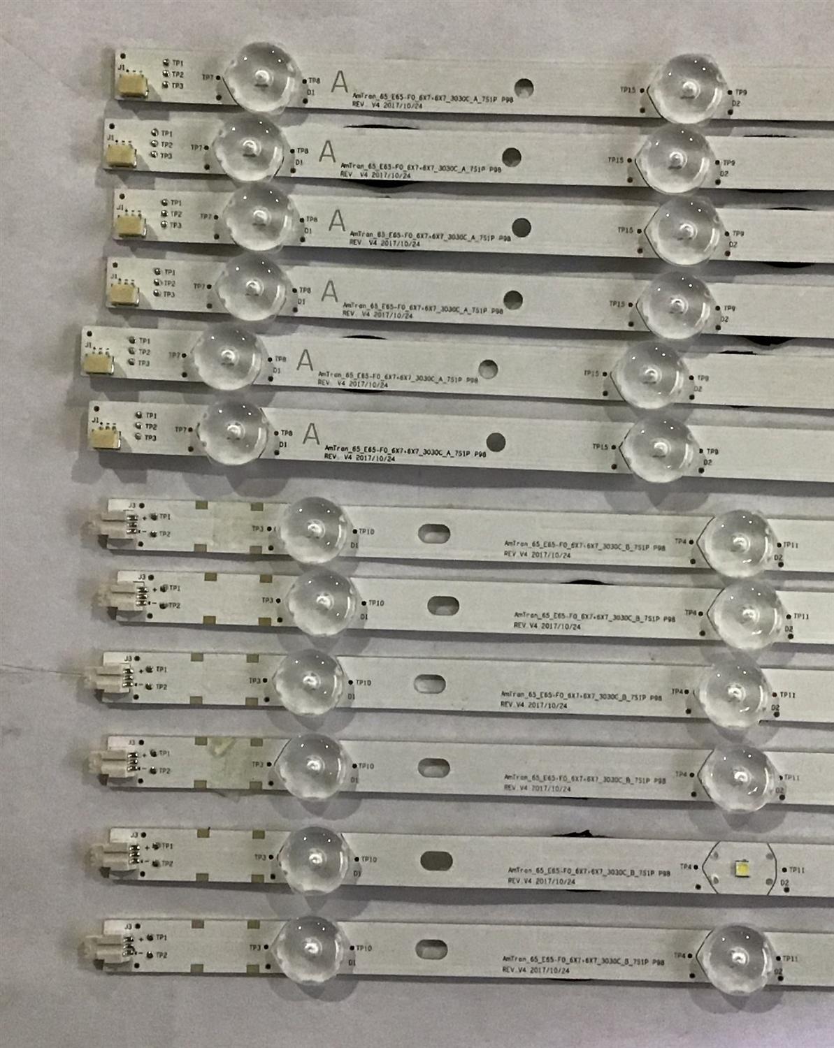 KIT DE LED´S PARA TV VIZIO (12 PIEZAS) / CS-MCPCB-150 / AMTRAN_65_E65_F0_6X7+6X7_3030C_A_7S1P REV.V4 / 0981010DCF / 0262201CNDM65D930 / BA2J-DXMU-2-1 / PANEL LSC650N04-J01 / MODELO E65-F0 - Imagen 2