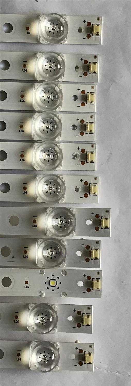 KIT DE LED´S PARA TV VIZIO ((INCOMPLETO SOLO 11 PIEZAS)) / NUMERO DE PARTE JL.D65061330-324AS-M_V02 / JL.D65061330-324AS-M / 70401-00505 / PANEL BOEI650WQ1 / MODELO D65X-G4 - Imagen 2