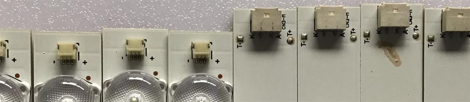 KIT DE LED'S PARA TV SIGCUS (8 PIEZAS) / PB12D411173BL042 / G-708-42DH2-L010DI / PANEL TLV4231-03 / MODELO  - Imagen 2