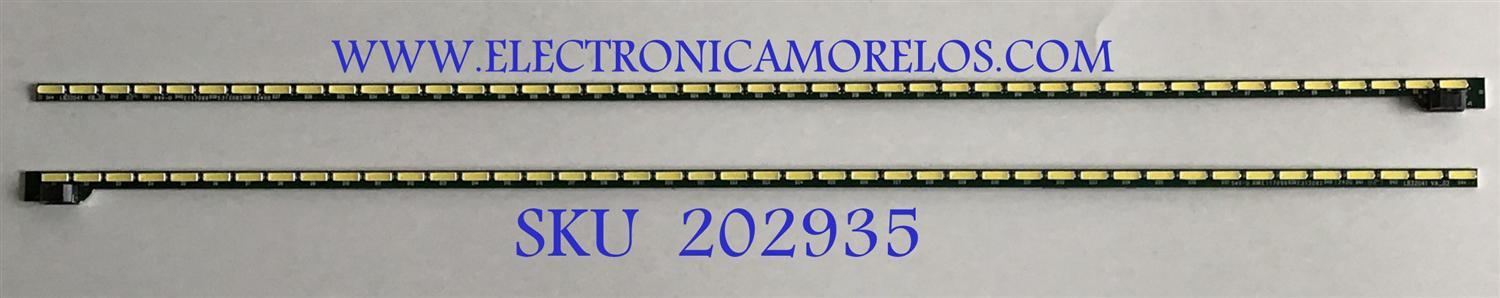 KIT DE LEDS PARA MONITOR DELL (2 PIEZAS) / LB3241 / LC5M5C5P5Y / MX-32M04001 / 12400 / PANEL M320DVN02.0 / MODELO S3219DC