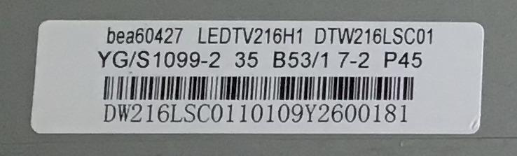 LED PARA TV INSIGNIA (1 PIEZA) / LEDTV216H1 / DTW216LSC01 / YG/S1099-2 / MODELO NS-22E430A10 - Imagen 2