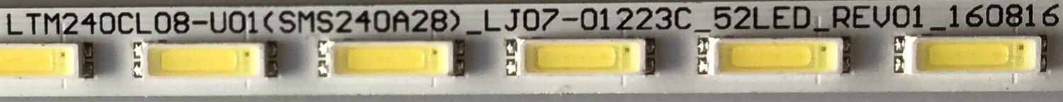 LED PARA MONITOR DELL (1 PIEZA) / BN96-01223C / LTM240CL08-U01 / SMS240A28 / LJ7-1223C_52LED_REV01_160816 / 01223C / PANEL LTM240CL08 / MODELO U2415B - Imagen 3