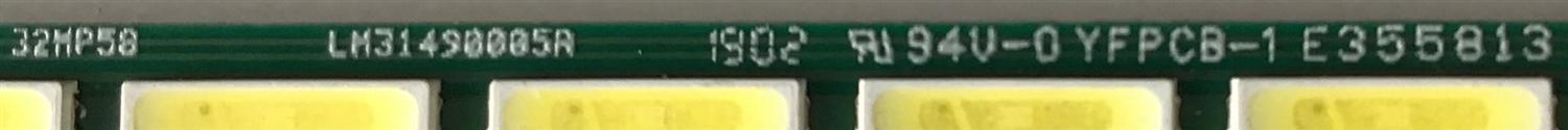 LED PARA MONITOR LG (1 PIEZA) / LM31490005A / 32MP58 / 2D03145 REV.C / M08-XX32085-1884N-3145C / PANEL LGM320EB41 / MODELO 32MA70HY-PA.AUSEESN / 32MP58HQ-PB.AUSEJVN / 32MA68HY-P - Imagen 2