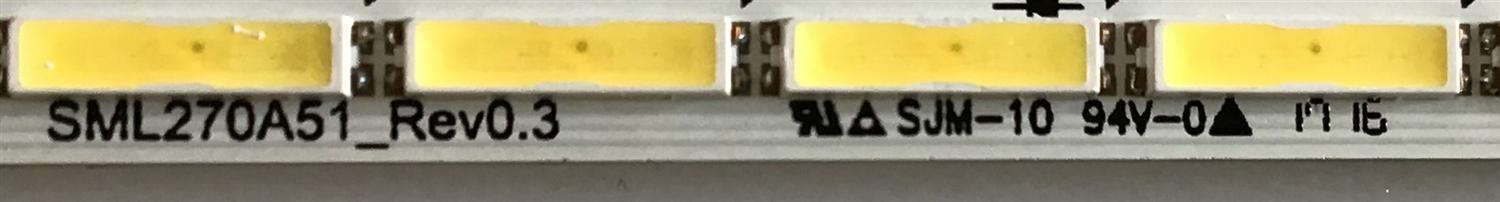 LED PARA MONITOR DELL (1 PIEZA) / 6916L-3056A / SML270A51_REV0.3 / 3FBU4YFQ / PANEL LM270WR5 (SS)(B1) / MODELO U2718QB - Imagen 4