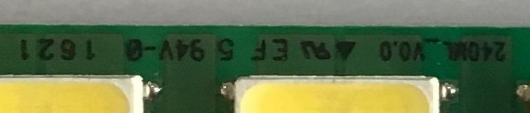 LED PARA MONITOR ASUS ( 1 PIEZA) / 240MLV0.0 / PANEL M240HW01 V.8 / MODELO VG248QE - Imagen 2
