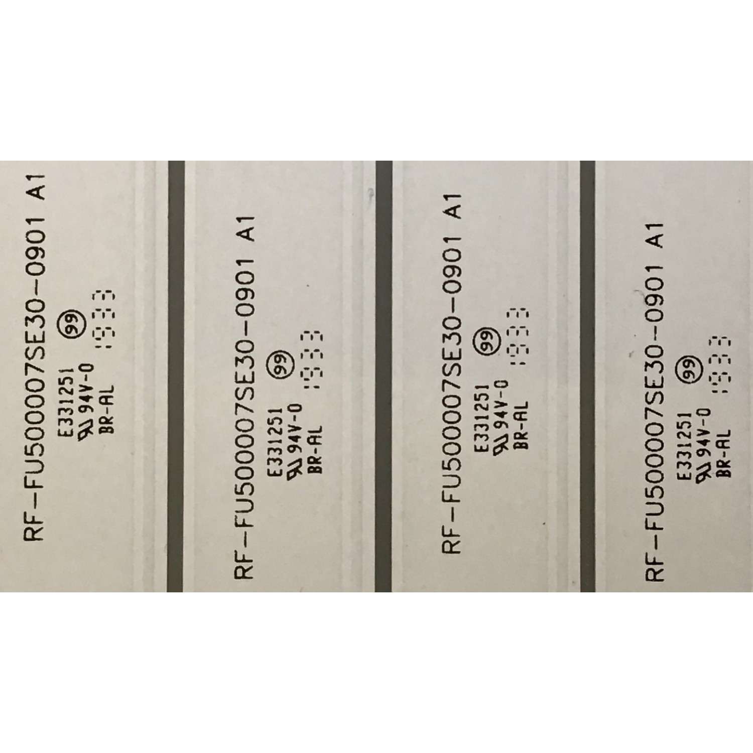 LEDS PARA TV TOSHIBA (4 PIEZAS) / 1T980000600 / RF-FU500007SE30-0901 A1 / 1E205E4 / PANEL U500DU01 TW107 REV:CD1.AA / MODELO 50LF711U20 - Imagen 2