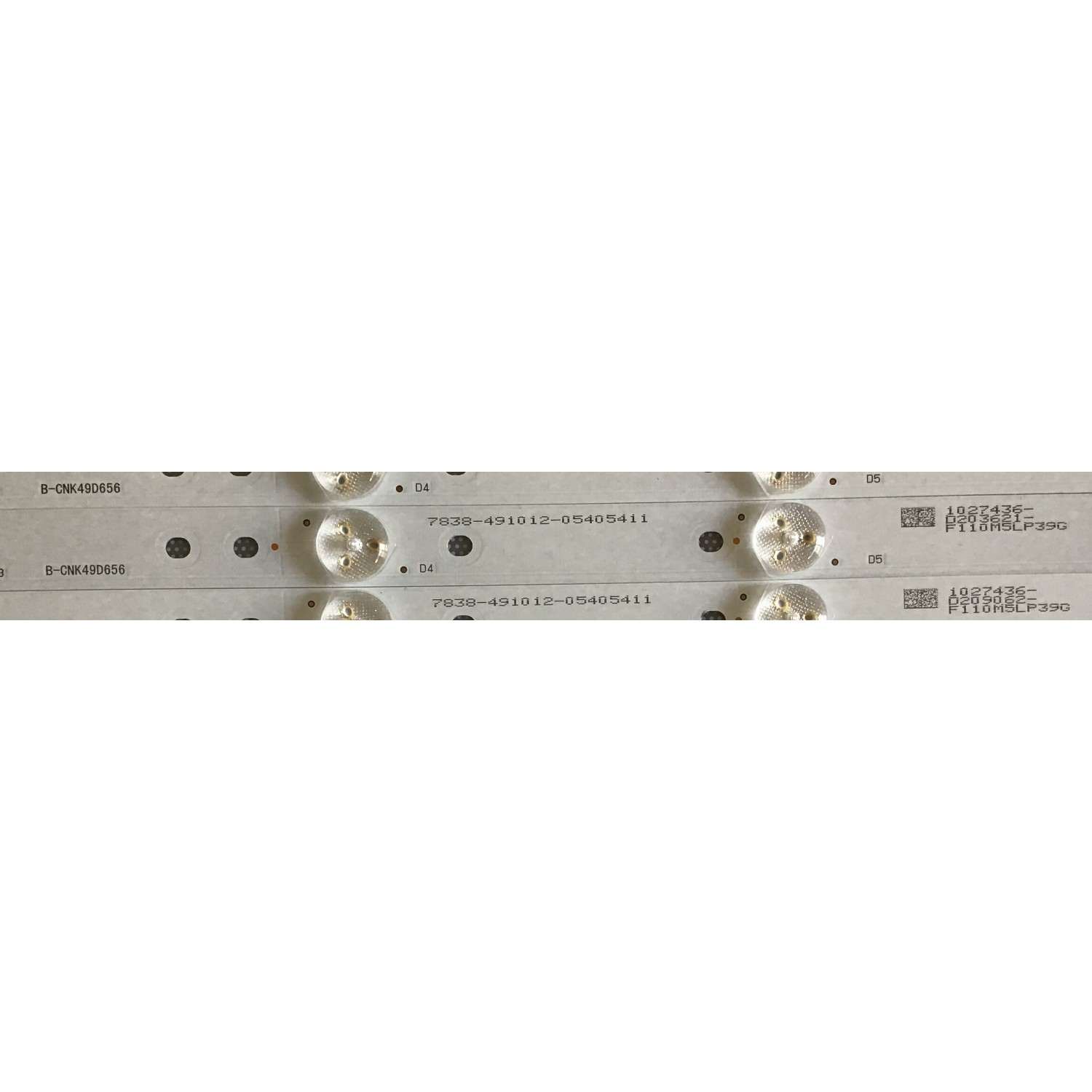 KIT DE LEDS PARA TV TOSHIBA / 7838-491012-05405411 / B-CNK49D656 / 1027436 / PANEL K490WDR1 / MODELO 49L420U - Imagen 2