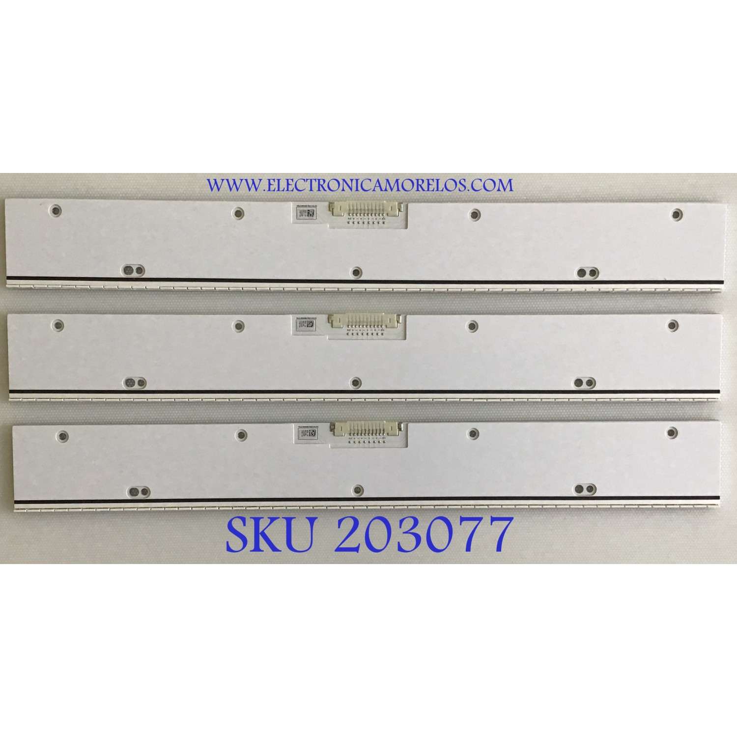 KIT DE LEDS PARA TV SAMSUNG  ((INCOMPLETO SOLO 3 PIEZAS)) / BN96-29073A / V5LE-650SM0-R2 / 29073A / PANEL CY-KF650FSLV2H / MODELO UN65F9000AFXZA UD07 / NOTA IMPORTANTE: KIT INCOMPLETO CONSTA ORIGINALMENTE DE 4 PIEZAS 