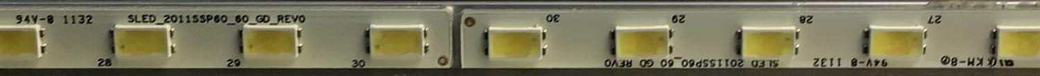KIT DE LEDS PARA TV SHARP (2 PIEZAS) / SLED_2011SSP60_60_GD_REV0 / GA0136 / 2011SSP60 / PANEL LK600D3GW7FZ / MODELO LC-60LE6300U / 136 CM X 9 CM - Imagen 6