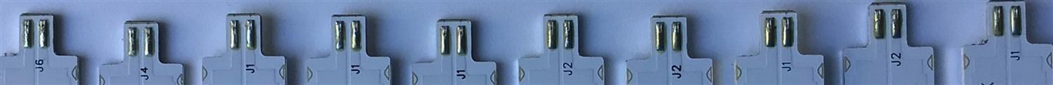KIT DE LEDS PARA TV JVC ORIGINAL 10 PIEZAS / NUMERO DE PARTE LED58D06A / LED58D06B / LED58D06A-ZC29AG-07E / LED58D06B-ZC29AG-07E / 30358006005E / 30358006006E / PANEL CC580PV7D / CC580PV4D VER.03 / MODELO LT-58MAW595  AAP / WR58UX4019 - Imagen 6