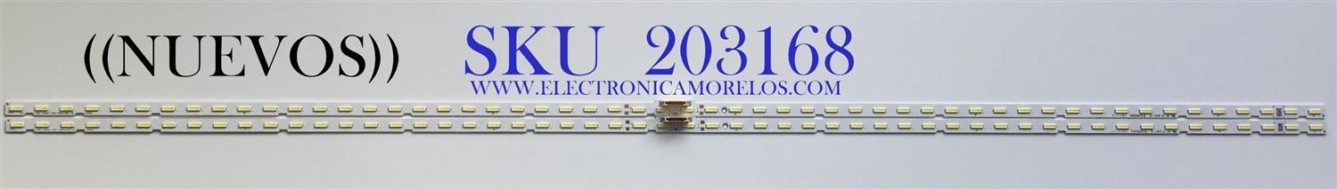 KIT DE LEDS PARA TV SAMSUNG NUEVOS / 2 PZ  ORIGINAL / NUMERO DE PARTE BN96-45635A / 65'' NEW EDGE-54ea-180223-7020 / 65''-NEW EDGE-54ea-180223-7020 / MODELOS UN65RU7300 / UN65NU6070 / UE65NU7170 / UN65RU7100 / UE65NU7102 / UE65NU7140U