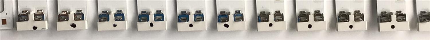KIT DE LED'S PARA TV SAMSUNG ((18 PIEZAS)) / NUMERO DE PARTE 51025A / 51026A / 51027A / 85R00 / 85LR00 / 85MR00 / SVC850A06_L / SVC850A06_R / SVC850A06_M / MODELOS UN85TU80 / UN85TU70 / UN85CU7000B / UN85CU7000D / UN85CU7000 / UN85TU690 / BE85C-H / LH85 - Imagen 2