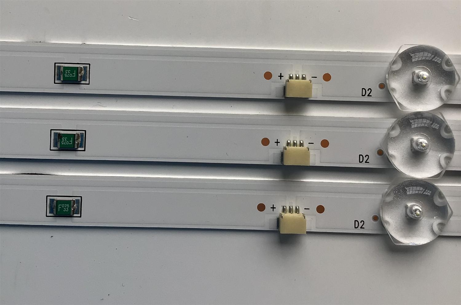 KIT DE LED'S PARA TV SAMSUNG (3 PIEZAS) / NUMERO DE PARTE BP32FHD3030030502K / CRH-BP32FHD3030030502K-REV1.2 / 0981010FFC87 / PANEL T320HVN05.4 / MODELO UN32N5300AFXZA / UN32N5300AFXZA VD04 - Imagen 2