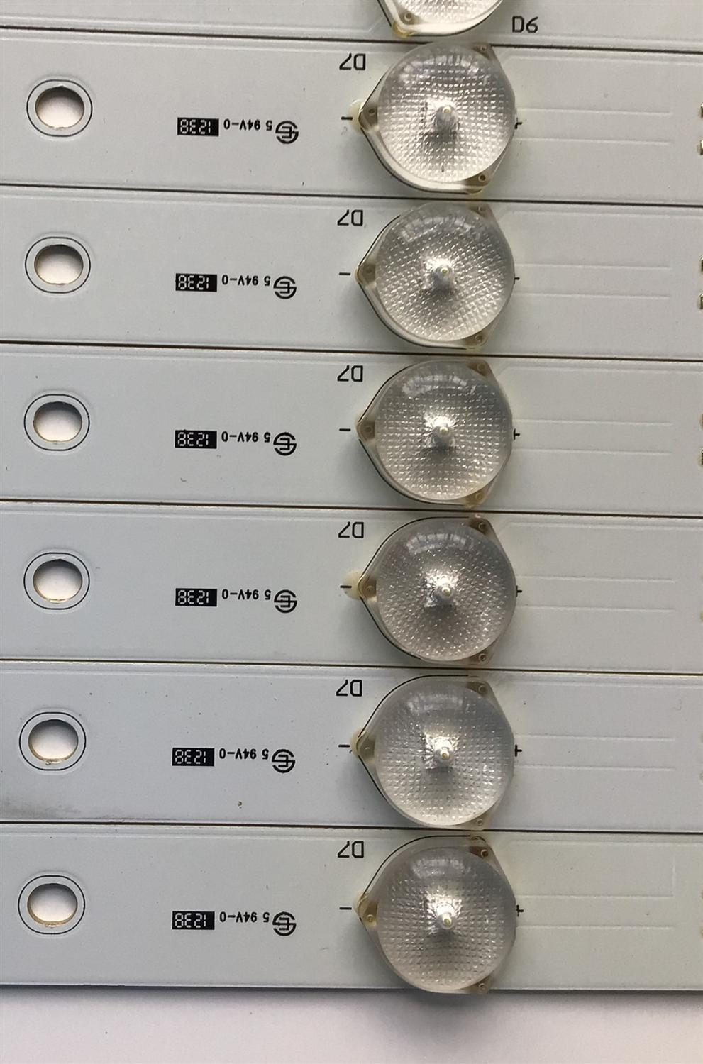 KIT DE LED'S PARA TV SEIKI (11 PIEZAS) / NUMERO DE PARTE B001PGBYZF8L / L.14.165009010 / L.14.165009020 / PANEL T500H1-P01-D02 / MODELO SE501TS - Imagen 2