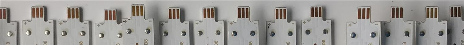 KIT DE LED'S PARA TV VIZIO (16 PIEZAS) / NUMERO DE PARTE IC-A-AOAG50DB10A / 210BZ08D0B33L / 4504940L6CK / PANEL TPT500U1-QVN03.U / MODELO M50Q7-H1 - Imagen 2