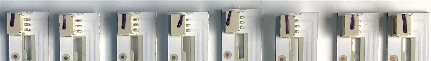 KIT DE LED'S PARA TV TOSHIBA (8 PIEZAS) / NUMERO DE PARTE 4708-K34WDC-A1113N21 / K430WDCRA A1 / 471R1P79 / PANEL K430WDCRA-VA250A6 / MODELO 43LF421U21 - Imagen 5