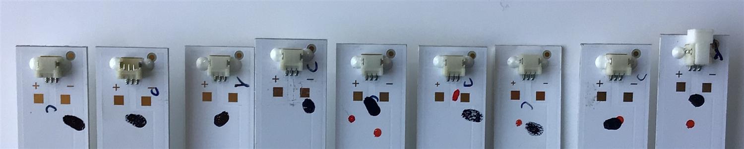 KIT DE LED'S PARA TV ELEMENT (9 PIEZAS) / NUMERO DE PARTE 261501004580 / 12-50C800-3030-5X9-0D18-540X15-180319 / YF-H01Q003JDJD-0001 / 230101010240 / PANEL CN500NC050 / MODELO E2SW5018 - Imagen 2