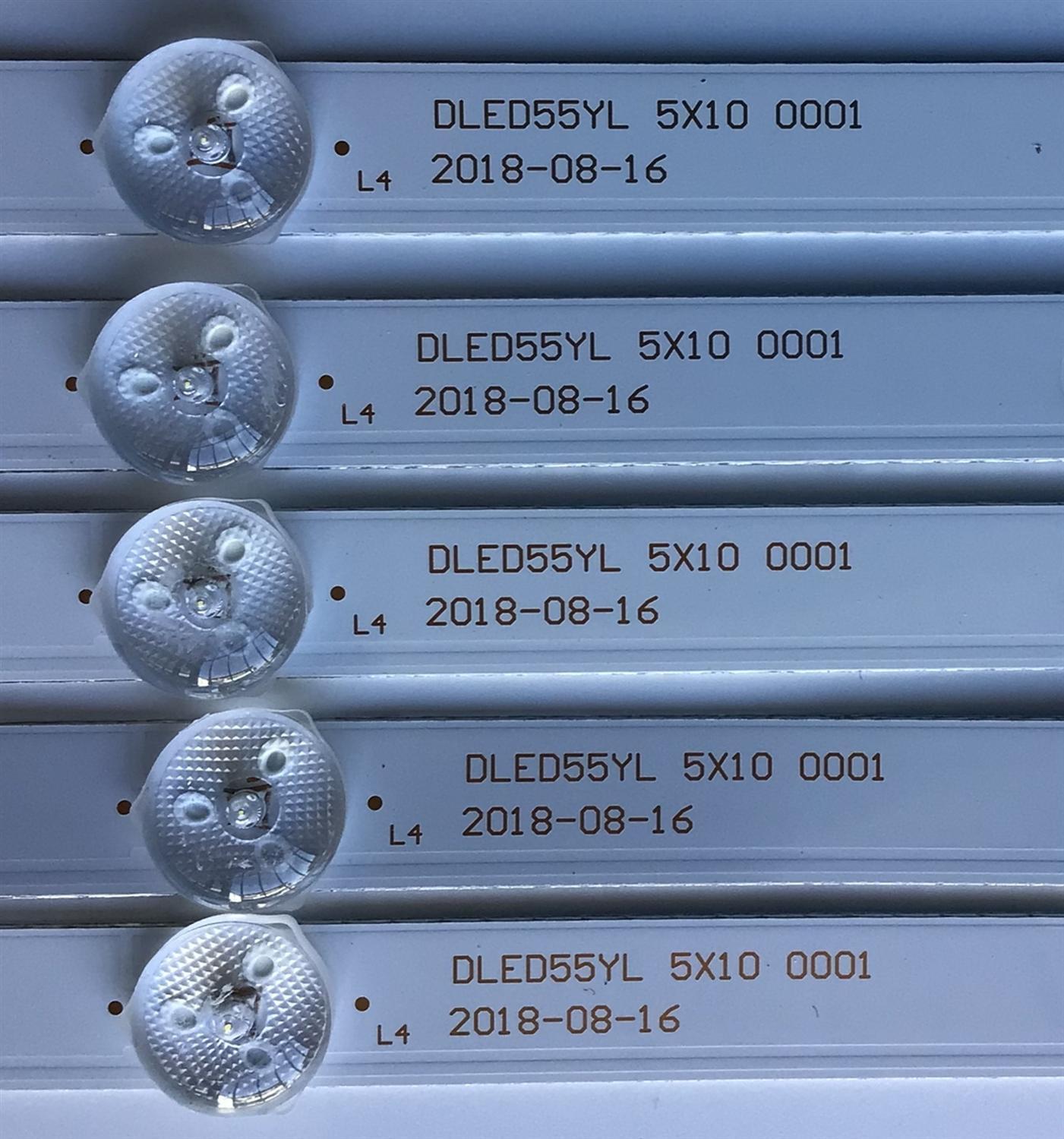KIT DE LEDS PARA TV ELEMENT 5 PIEZAS / NUMERO DE PARTE DLED55YL 5X10 0001 / 21006921 / 21006921 F3 / DLED55YL5X100001 / DLED55YL / DLED55YL5X100001 / PANEL LC546PU2L02 / LSC550FN11 / MODELO E4SFT5517 / s - Imagen 2
