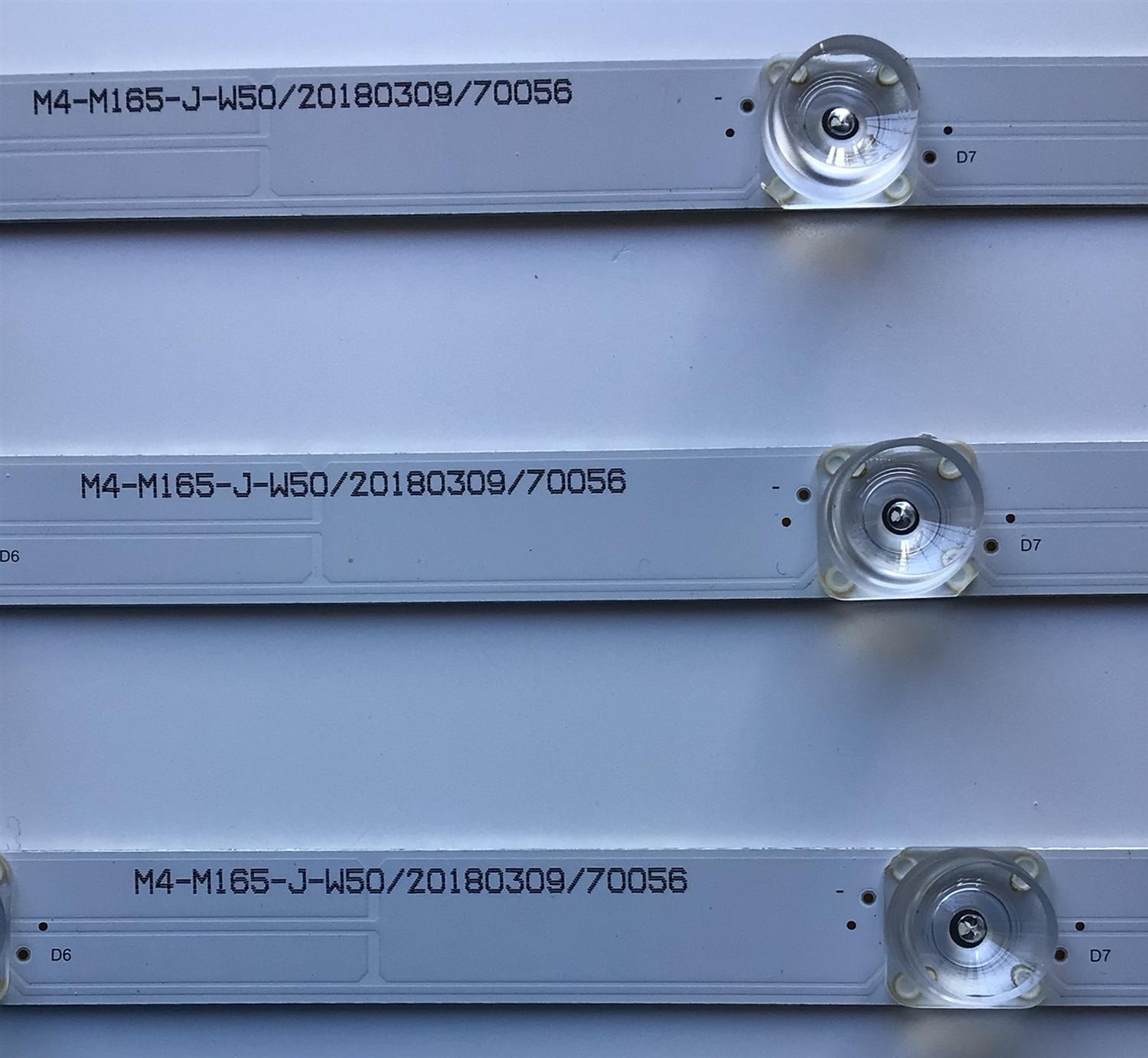 KIT DE LED'S PARA TV ELEMENT (4 PIEZAS) / NUMERO DE PARTE C-CNCF50D938 / 112600122/C003 / M4-M165-J-W50 / 20180309 / 70056 / PANEL V500HJ1-PE8 / T500-TGF-DLED / MODELO E25W5018 - Imagen 2