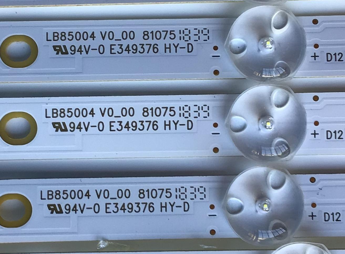 KIT DE LED'S PARA TV SONY (24 PIEZAS) / NUMERO DE PARTE LB85004 / LB85004 V0_00 / EX85T08001 / 81075 / PANEL T850QVF04.0 / MODELOS XBR-85X800H / XBR-85X850F / XBR85X800H / XBR85X850F - Imagen 2