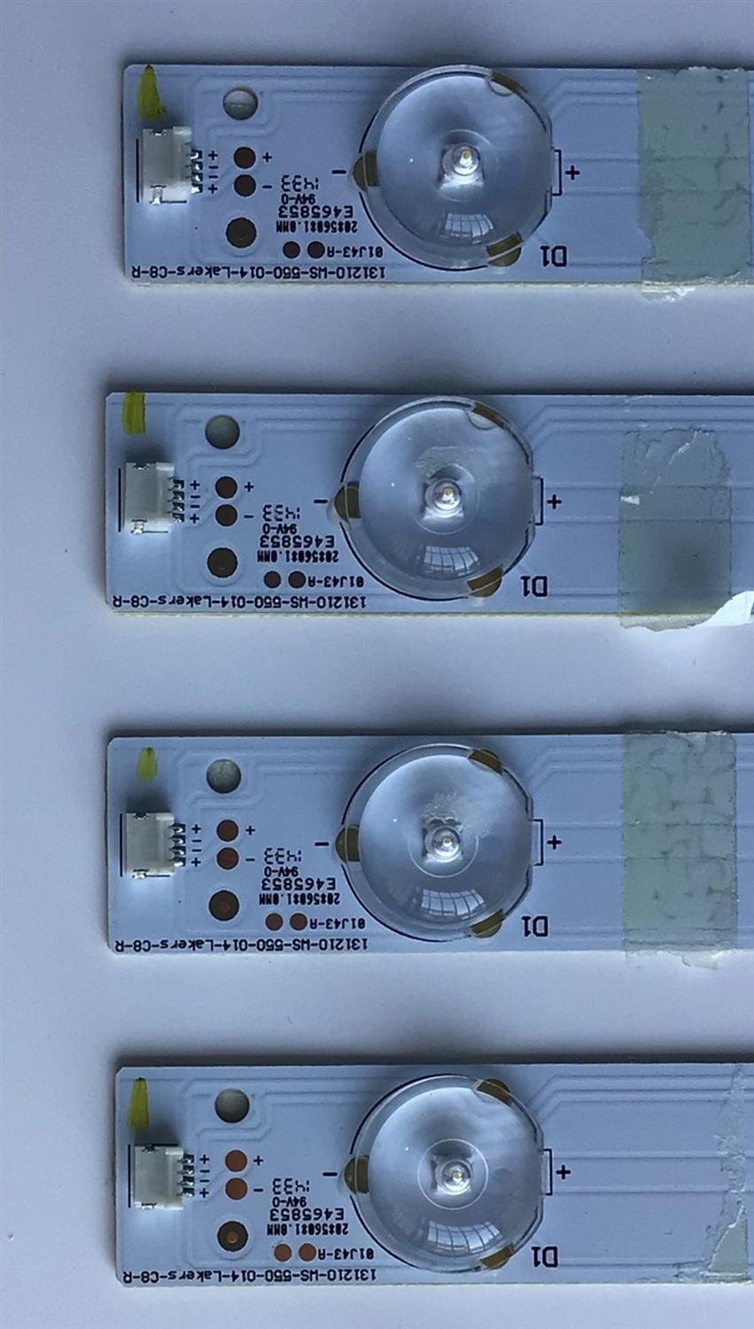 KIT DE LED'S PARA TV VIZIO (12 PIEZAS) / NUMERO DE PARTE 56.38005.030 / 131210-WS-550-014-LAKERS-C8-R / 131210-WS-550-014-LAKERS-C8-L / PANEL'S T550HVN03.0 / T550HVN03.2 / MODELOS E550I-B2 / E550I-B2 LWZ2PPAQ - Imagen 3