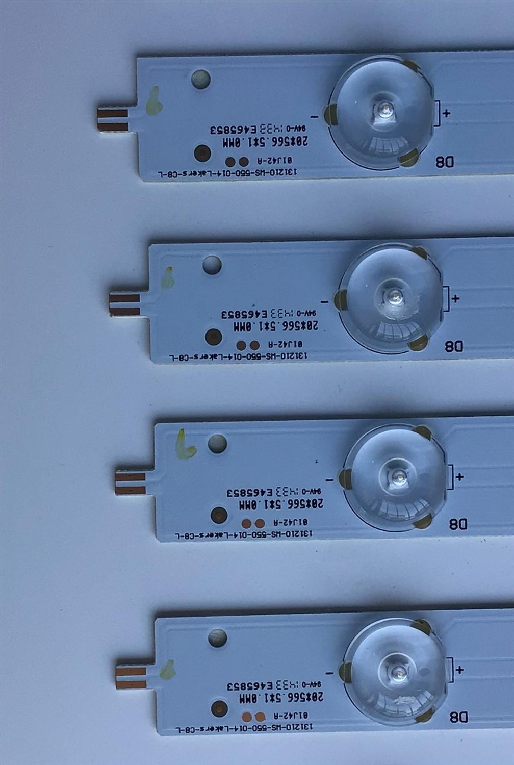 KIT DE LED'S PARA TV VIZIO (12 PIEZAS) / NUMERO DE PARTE 56.38005.030 / 131210-WS-550-014-LAKERS-C8-R / 131210-WS-550-014-LAKERS-C8-L / PANEL'S T550HVN03.0 / T550HVN03.2 / MODELOS E550I-B2 / E550I-B2 LWZ2PPAQ - Imagen 2